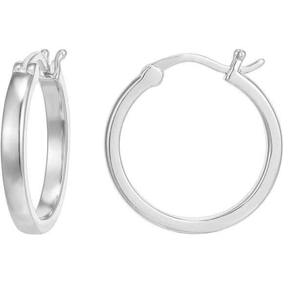 14K Gold Plated Earrings Lightweight Hoops 20mm/30mm Gold Hoop - Picture 1 of 6